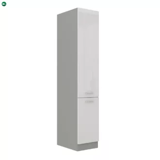   Magas élelmiszer szekrény, fehér magasfényű, PRADO 40 DK-210 2F