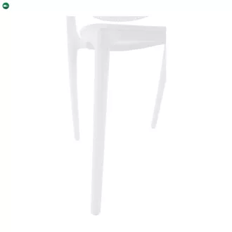 Rakásolható szék, fehér, FEDRA NEW