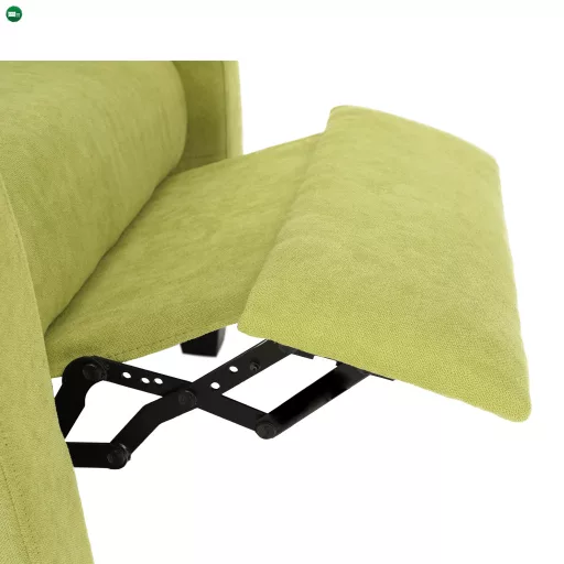 Relaxáló fotel, zöld, TURNER
