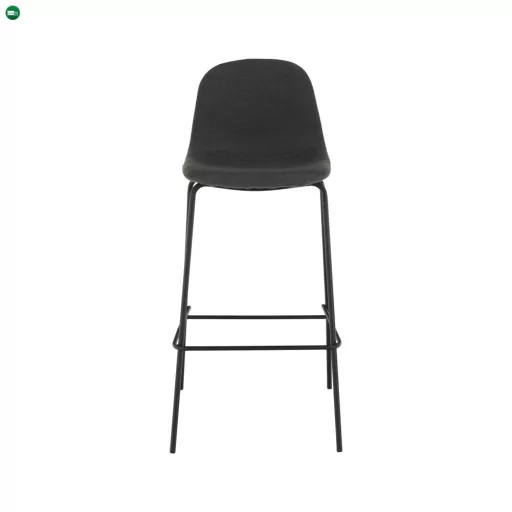 Bárszék, sötétszürke anyag/fém, MARIOLA 2 NEW