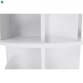   Forgó polcállvány, 5 polc, fehér, ERION TYP 2 + ajándék