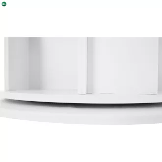   Forgó polcállvány, 5 polc, fehér, ERION TYP 2 + ajándék
