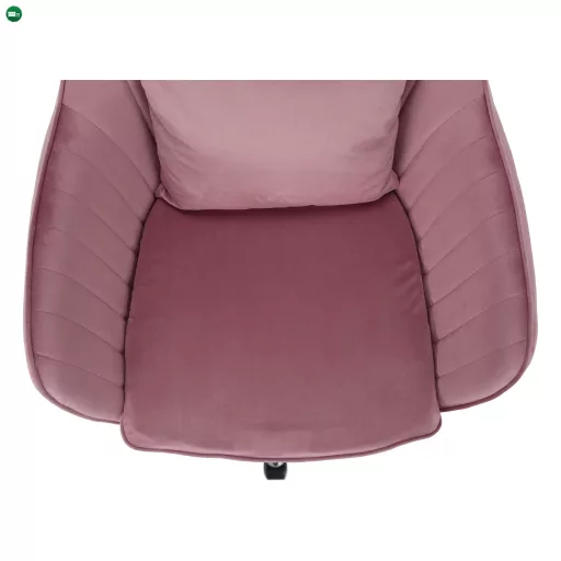 Irodai szék, rózsaszín Velvet szövet/króm, KLIAN