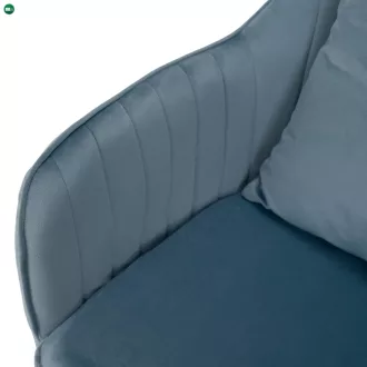 Irodai szék, kék Velvet szövet/króm, KLIAN