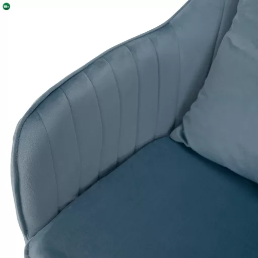 Irodai szék, kék Velvet szövet/króm, KLIAN