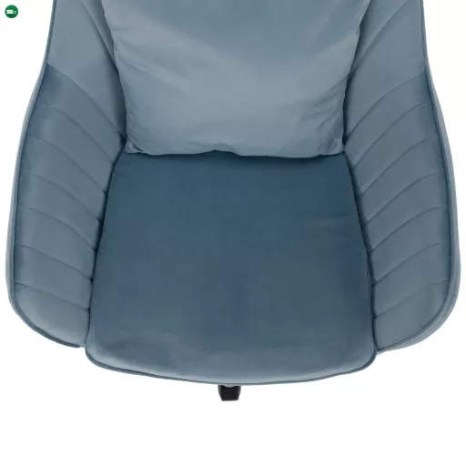 Irodai szék, kék Velvet szövet/króm, KLIAN