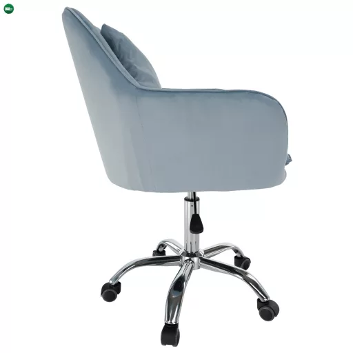 Irodai szék, kék Velvet szövet/króm, KLIAN