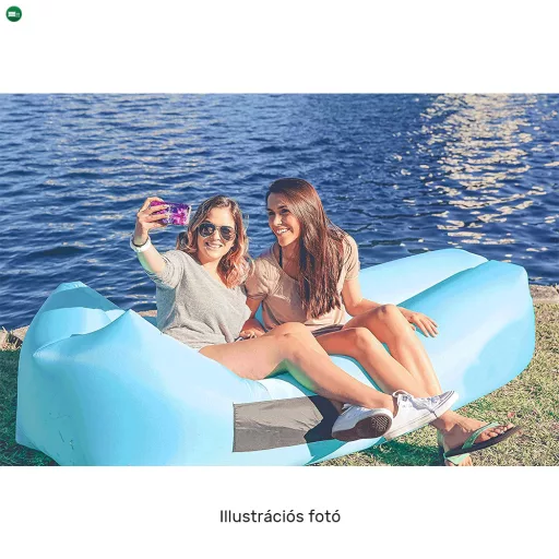 Felfújható babzsák/lazy bag, kék, LEBAG