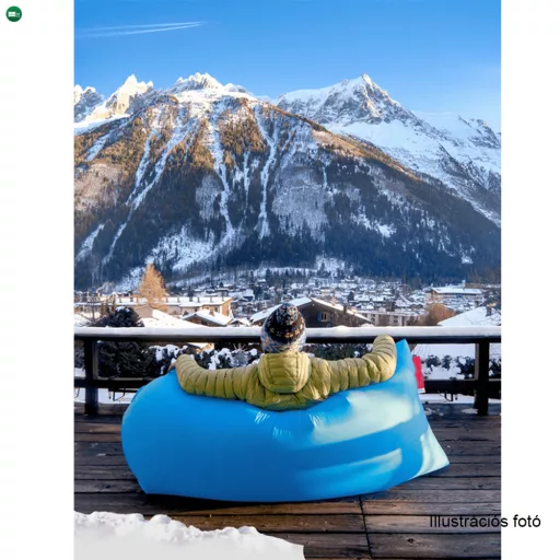 Felfújható babzsák/lazy bag, kék, LEBAG