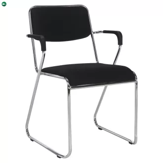 Tárgyolószék, fekete háló, DERYA NEW