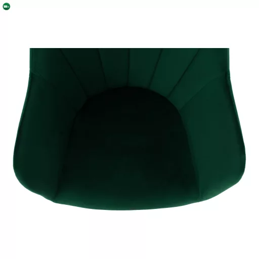 Forgószék, Velvet szövet, smaragd/bükk, DALIO