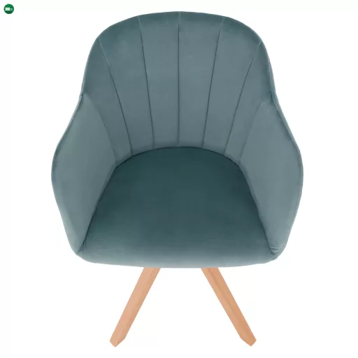 Forgószék, Velvet szövet, neomint/bükk, DALIO