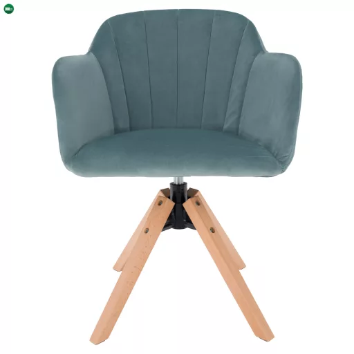 Forgószék, Velvet szövet, neomint/bükk, DALIO