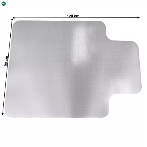 Védőalátét a szék alá, tejes, 90x120 cm, 1,8 mm, ELLIE NEW TYP 9