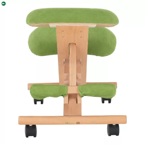 Ergonomikus térdelőszék, rzöld/bükkfa, GROCO