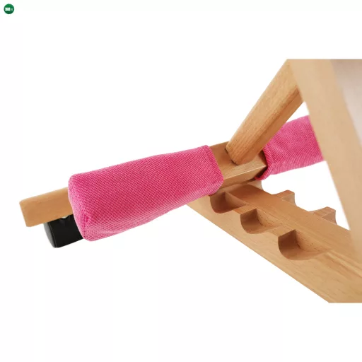 Ergonomikus térdelőszék, rózsaszín/bükkfa, GROCO