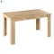 Étkezőasztal, sonoma tölgyfa, 140x80 cm, GENERAL NEW