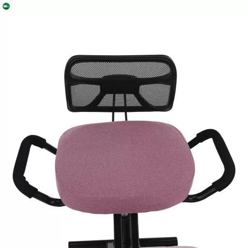 Ergonomikus zsámoly, rózsaszín/fekete, RUFUS