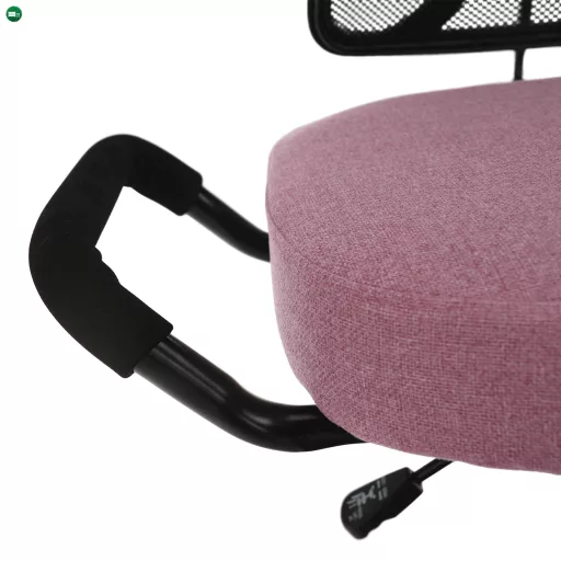 Ergonomikus zsámoly, rózsaszín/fekete, RUFUS