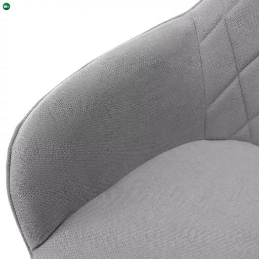 Irodai szék, szürke szövet/fehér, SANTY