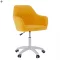 Irodai szék, szövet sárga/fehér, SANTY