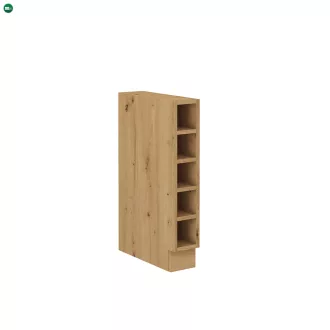 Alsó nyitott szekrény, artisan tölgy, MONRO 15 D OTW BB