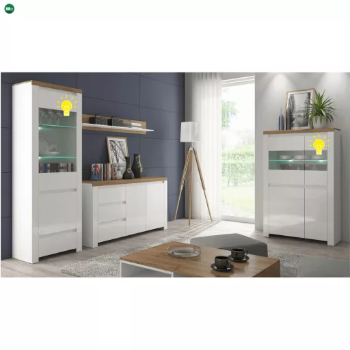 LED világítás, 2-pontos, fehér, LINDY/VILGO