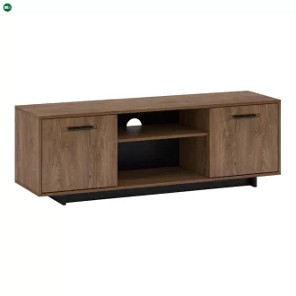 RTV asztal, bolzano tölgy/fekete, DELIS B