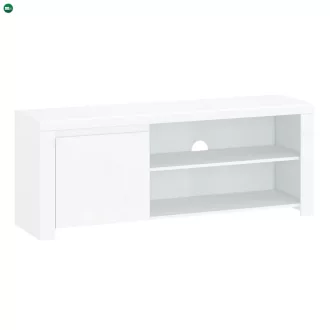 TV asztal 1D/160, fehér fényes, LINDY