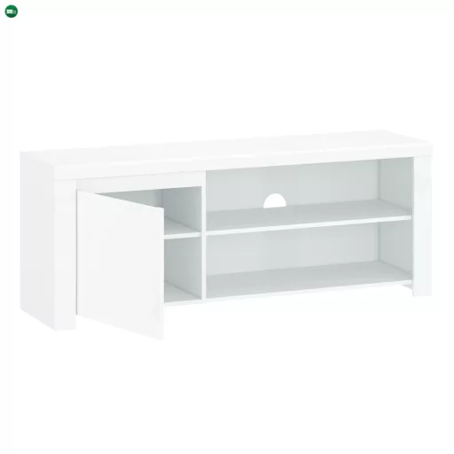 TV asztal 1D/160, fehér fényes, LINDY