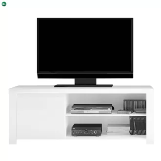 TV asztal 1D/160, fehér fényes, LINDY