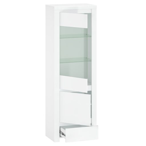 Vitrin 1D1W1S, fehér fényes, LINDY