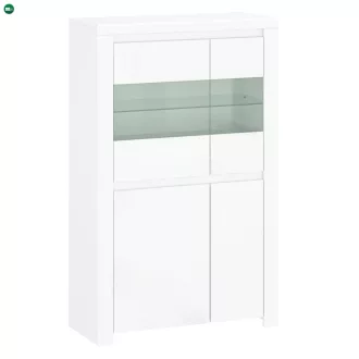 Vitrin 2D2W, fehér fényes, LINDY