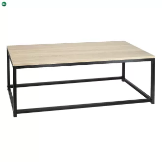  2 dohányzóasztal szett, tölgy sonoma/fekete, KASTLER NEW TYP 2