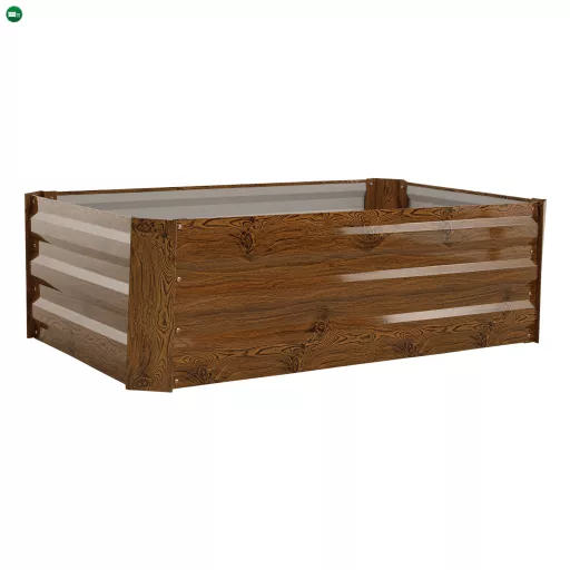 Magasított virágágy, barna, acél, NONKY TYP 4