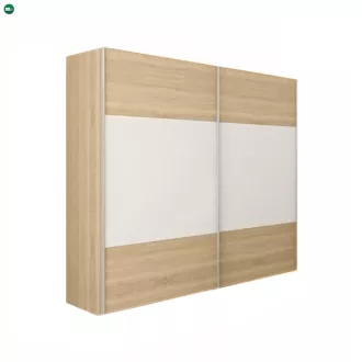   Hálószoba garnitúra (ágy 180x200 cm), tölgy sonoma/fehér, GABRIELA NEW
