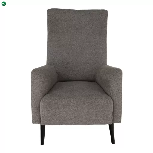 Füles fotel, szürke/fekete, SAMY