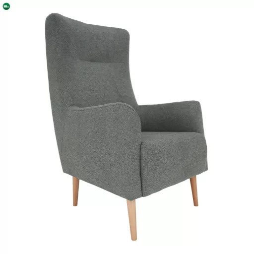 Füles fotel, mentol/tölgy, SAMY