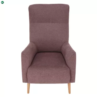 Füles fotel, fáradt rózsaszín/tölgy, SAMY