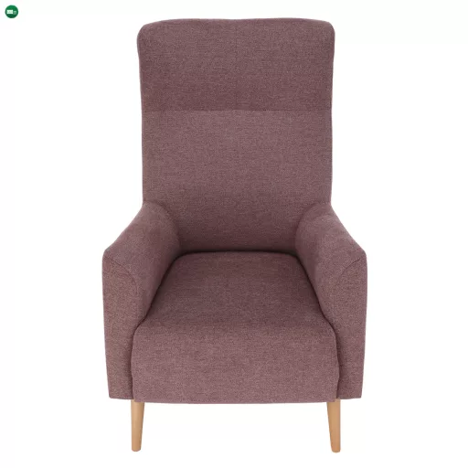 Füles fotel, fáradt rózsaszín/tölgy, SAMY