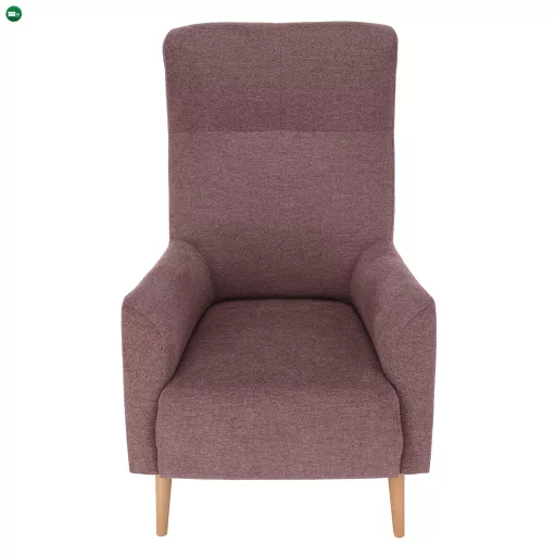 Füles fotel, fáradt rózsaszín/tölgy, SAMY
