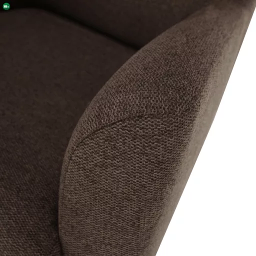 Füles fotel, barna/tölgy, SAMY