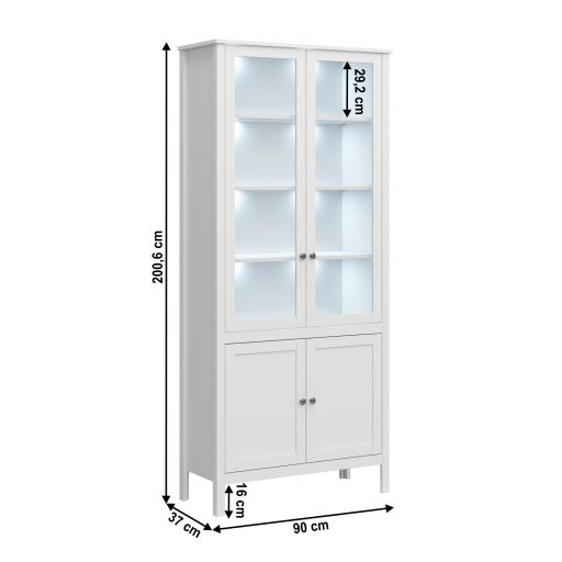 Vitrin 2D2W, fehér, OLJE