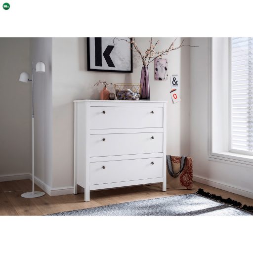 Komód 3S, fehér, OLJE
