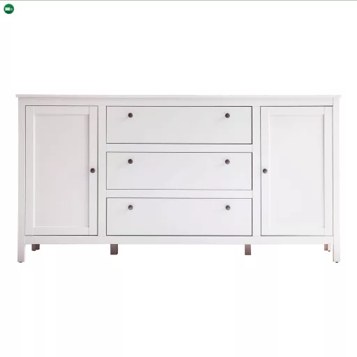 Komód 2D3S, fehér, OLJE