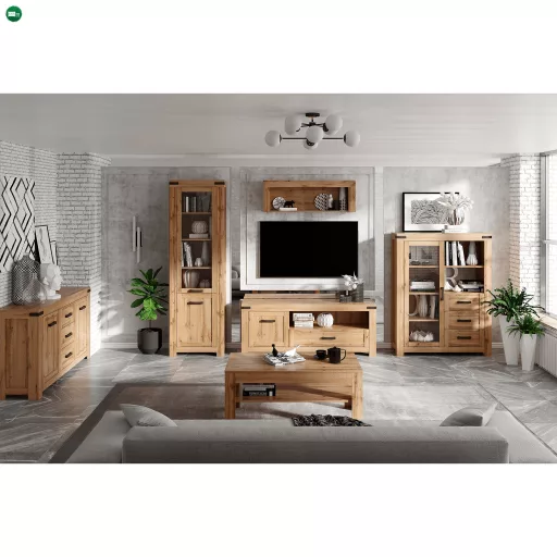 RTV asztal 1D1S/160, wotan tölgy, MORATIZ