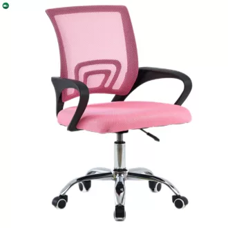 Irodai szék, rózsaszín/fekete, DEX 4 NEW