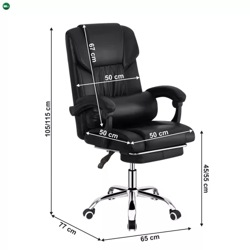 Irodai szék, fekete textilbőr, ARNAUD 2 NEW