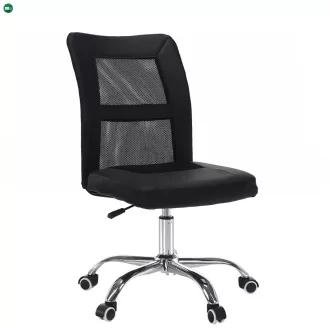 Irodai fotel, fekete/króm, IDOR 2 NEW