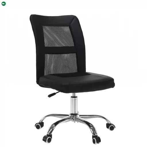 Irodai fotel, fekete/króm, IDOR 2 NEW